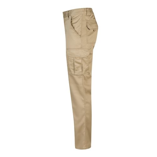 luz natural VL PAN. Pantalón elástico multibolsillos (290g/m²), en algodón (46%), EME (38%) y poliéster (16%)