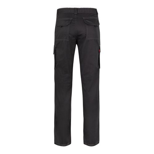black VL PAN. Pantalón elástico multibolsillos (290g/m²), en algodón (46%), EME (38%) y poliéster (16%)