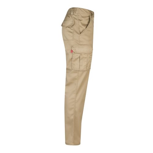 luz natural VL PAN. Pantalón elástico multibolsillos (290g/m²), en algodón (46%), EME (38%) y poliéster (16%)
