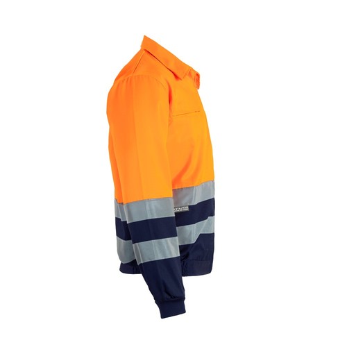 VL NEPTUNE LARGE. Chaqueta de sarga bicolor (210g/m²) en poliéster (80%) y algodón (20%)