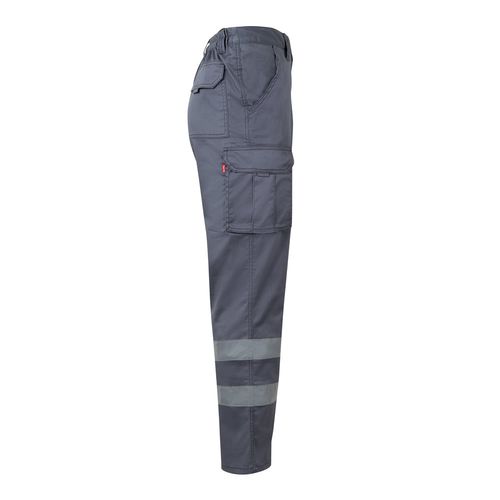 VL DIONYSUS. Pantalón multibolsillos bicolor (210 g/m²), en algodón (20%) y poliéster (80%)