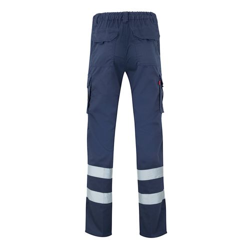 VL DIONYSUS. Pantalón multibolsillos bicolor (210 g/m²), en algodón (20%) y poliéster (80%)