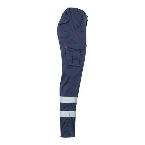 azul marino VL DIONYSUS. Pantalón multibolsillos bicolor (210 g/m²), en algodón (20%) y poliéster (80%)