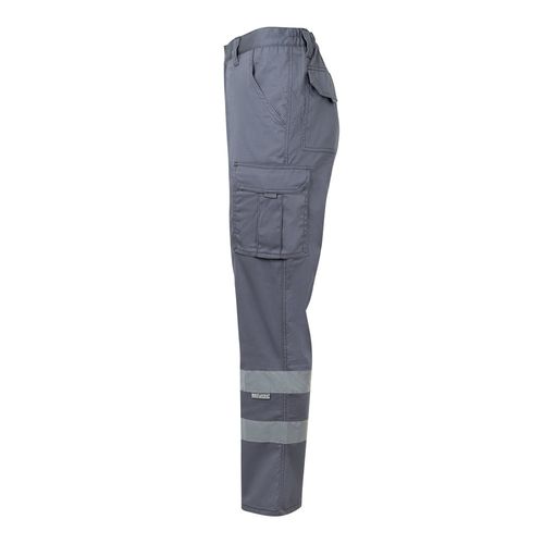 VL DIONYSUS. Pantalón multibolsillos bicolor (210 g/m²), en algodón (20%) y poliéster (80%)