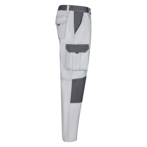 VL NJORD. Pantalón de sarga multibolsillos bicolor (240 g/m²), en algodón (35%) y poliéster (65%)