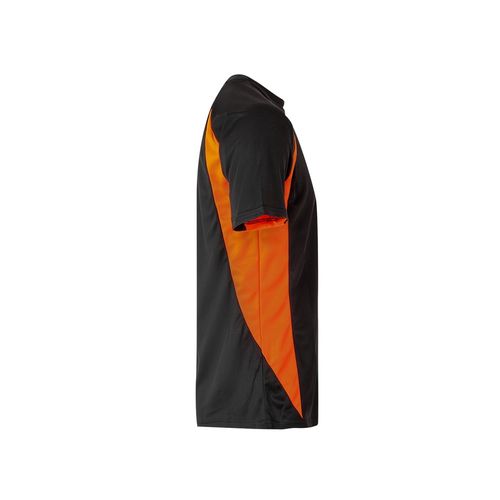 negro/naranja VL SLAYER. Camiseta técnica ojo de pájaro bicolor (160g/m²), en poliéster (100%)
