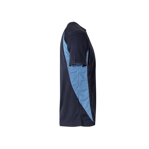 azul marino/azul claro VL SLAYER. Camiseta técnica ojo de pájaro bicolor (160g/m²), en poliéster (100%)