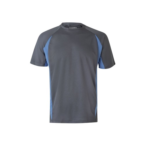 gris/azul claro VL SLAYER. Camiseta técnica ojo de pájaro bicolor (160g/m²), en poliéster (100%)