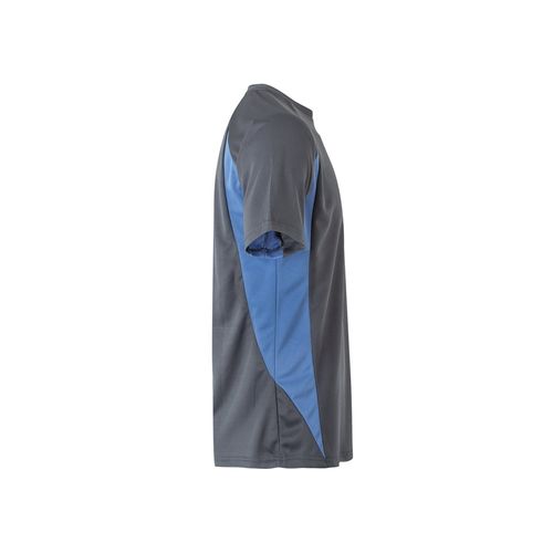 gris/azul claro VL SLAYER. Camiseta técnica ojo de pájaro bicolor (160g/m²), en poliéster (100%)