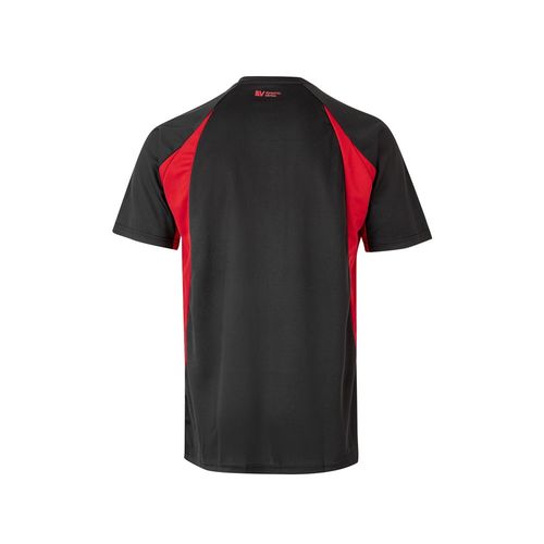 negro/rojo VL SLAYER. Camiseta técnica ojo de pájaro bicolor (160g/m²), en poliéster (100%)