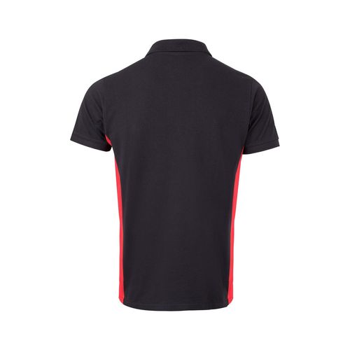 VL SUPAY. Polo piqué bicolor (180g/m²), manga corta, en algodón (60%) y poliéster (40%)