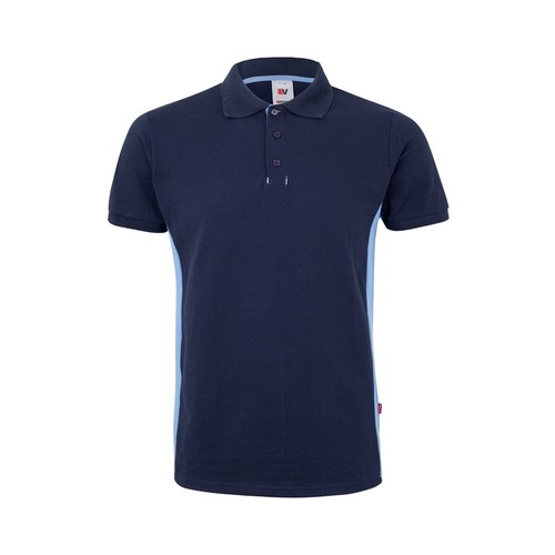 VL SUPAY. Polo piqué bicolore (180g/m²), manches courtes, en coton (60%) et polyester (40%) - 2