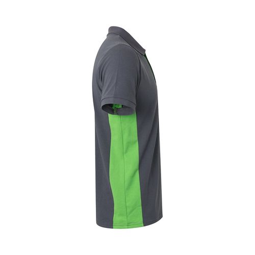 VL SUPAY. Polo piqué bicolor (180g/m²), manga corta, en algodón (60%) y poliéster (40%)