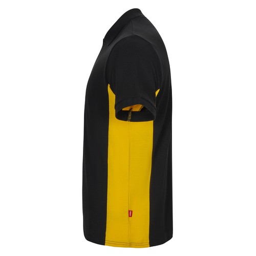 negro/amarillo VL SUPAY. Polo piqué bicolor (180g/m²), manga corta, en algodón (60%) y poliéster (40%)
