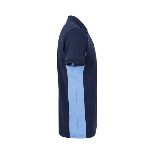 VL SUPAY. Polo piqué bicolor (180g/m²), manga corta, en algodón (60%) y poliéster (40%)