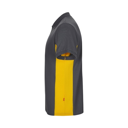 gris/amarillo VL SUPAY. Polo piqué bicolor (180g/m²), manga corta, en algodón (60%) y poliéster (40%)