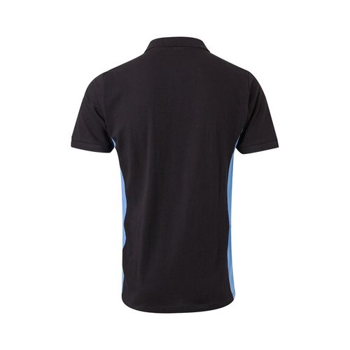 VL SUPAY. Polo piqué bicolor (180g/m²), manga corta, en algodón (60%) y poliéster (40%)