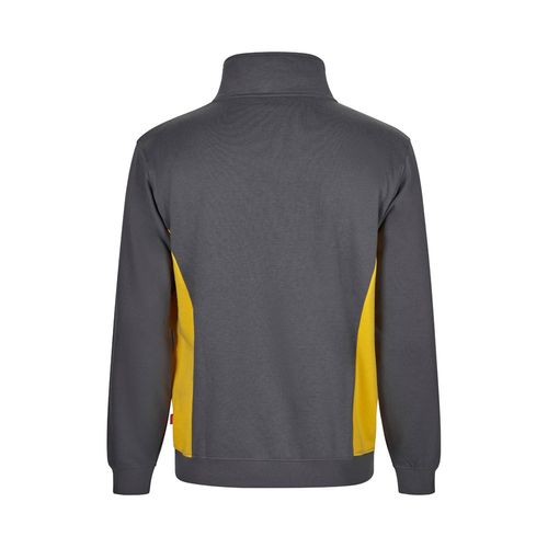 gris/amarillo VL SVAROG. Sudadera de rizo bicolor (260g/m²), en poliéster (65%) y algodón (35%)