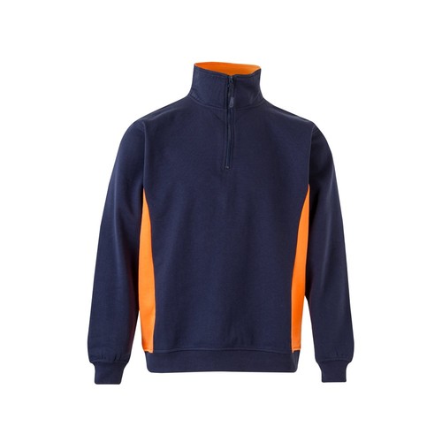 VL SVAROG. Sudadera de rizo bicolor (260g/m²), en poliéster (65%) y algodón (35%)
