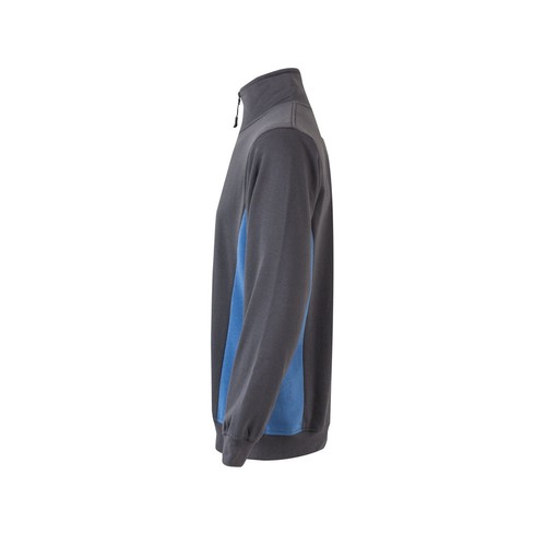 gris/azul claro VL SVAROG. Sudadera de rizo bicolor (260g/m²), en poliéster (65%) y algodón (35%)