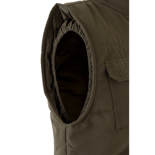 verde militar VL MEFITIS. Chaleco acolchado multibolsillos (220g/m²), en poliéster (100%)