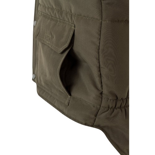 verde militar VL MEFITIS. Chaleco acolchado multibolsillos (220g/m²), en poliéster (100%)