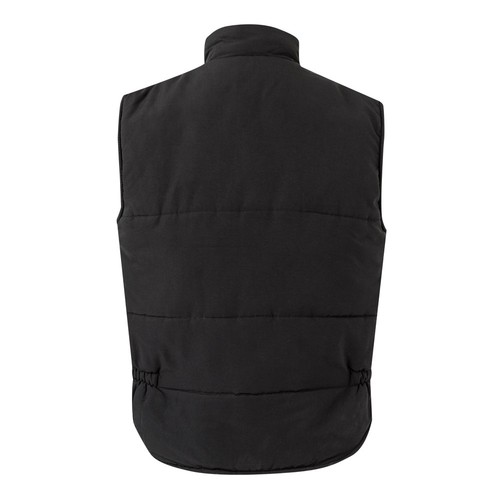 black VL MEFITIS. Chaleco acolchado multibolsillos (220g/m²), en poliéster (100%)