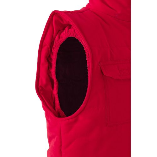 red VL MEFITIS. Chaleco acolchado multibolsillos (220g/m²), en poliéster (100%)