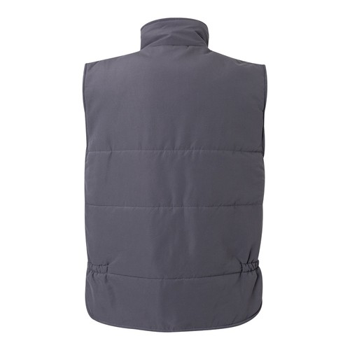 gray VL MEFITIS. Chaleco acolchado multibolsillos (220g/m²), en poliéster (100%)