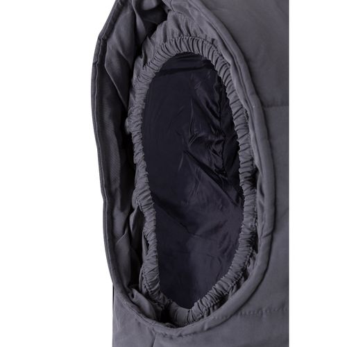 gray VL MEFITIS. Chaleco acolchado multibolsillos (220g/m²), en poliéster (100%)