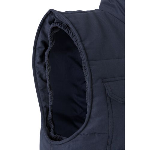 azul marino VL MEFITIS. Chaleco acolchado multibolsillos (220g/m²), en poliéster (100%)