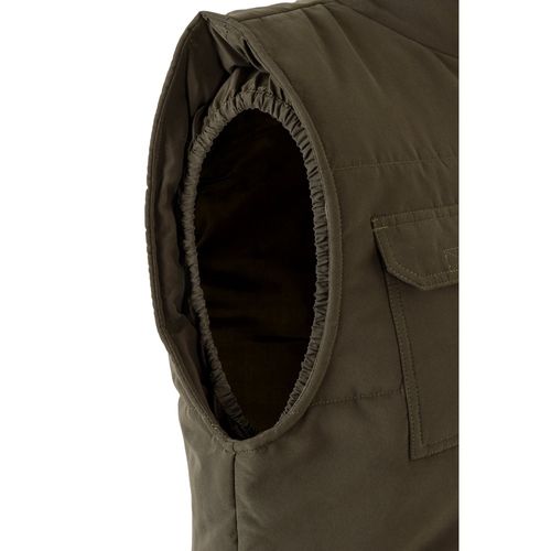 verde militar VL MEFITIS. Chaleco acolchado multibolsillos (220g/m²), en poliéster (100%)