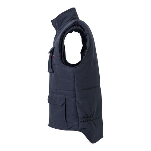 azul marino VL MEFITIS. Chaleco acolchado multibolsillos (220g/m²), en poliéster (100%)