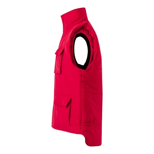 red VL MEFITIS. Chaleco acolchado multibolsillos (220g/m²), en poliéster (100%)