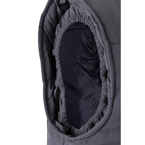 gray VL MEFITIS. Chaleco acolchado multibolsillos (220g/m²), en poliéster (100%)