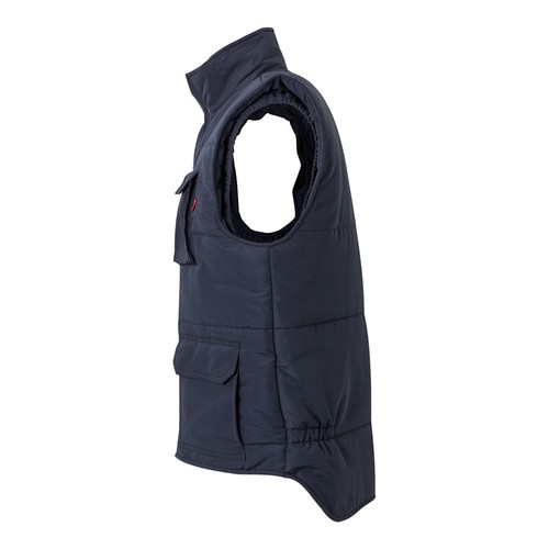 azul marino VL MEFITIS. Chaleco acolchado multibolsillos (220g/m²), en poliéster (100%)