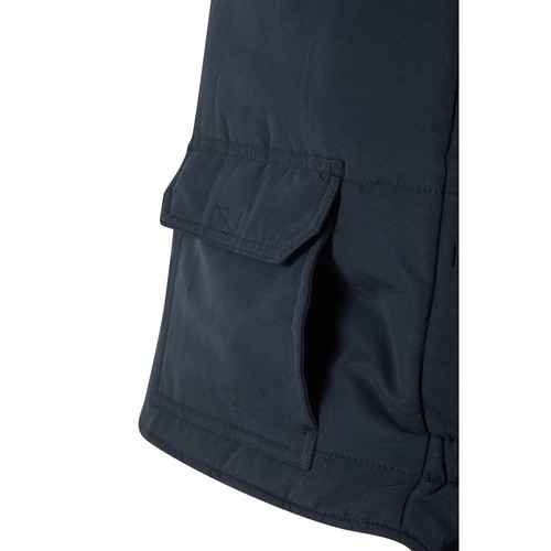 VL DIANA. Chaleco acolchado (220g/m²), reversible y multibolsillos, en poliéster (100%), con cierre de cremallera y tirador reversible