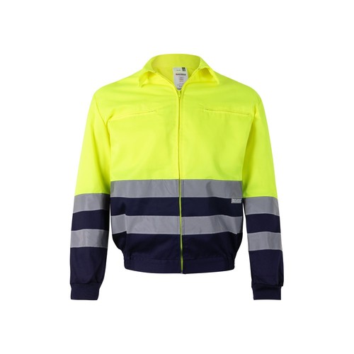 VL NEPTUNE. CHAQUETA DE SARGA BICOLOR (210G/M²) EN POLIÉSTER (80%) Y ALGODÓN (20%)