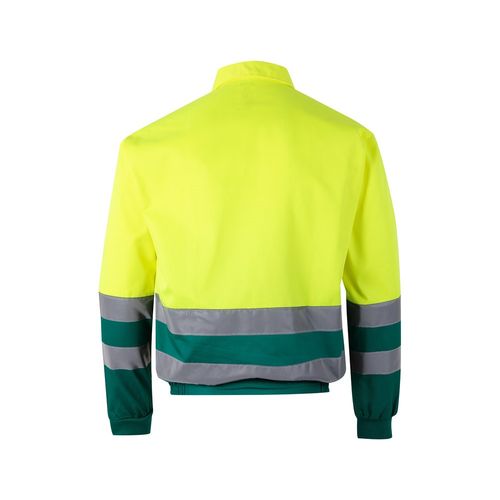 verde/amarillo VL NEPTUNE. Chaqueta de sarga bicolor (210g/m²) en poliéster (80%) y algodón (20%)