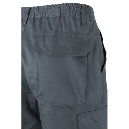 gris/amarillo VL ATHENA. Pantalón de sarga bicolor (210 g/m²), forrado, multibolsillos, en algodón (20 %) y poliéster (80 %)