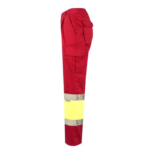 VL ATHENA. Pantalón de sarga bicolor (210 g/m²), forrado, multibolsillos, en algodón (20 %) y poliéster (80 %)