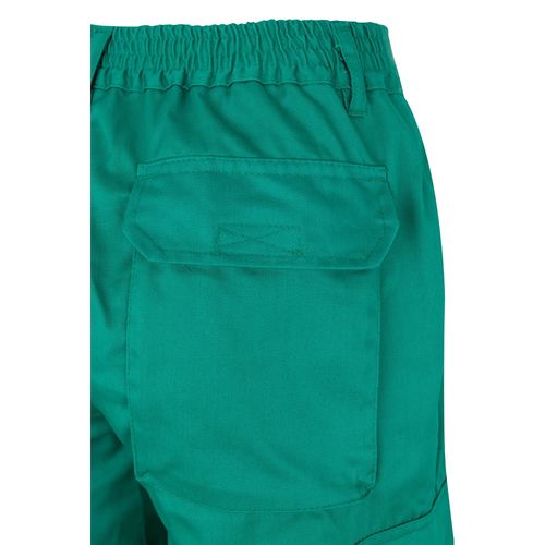 verde/amarillo VL ATHENA. Pantalón de sarga bicolor (210 g/m²), forrado, multibolsillos, en algodón (20 %) y poliéster (80 %)