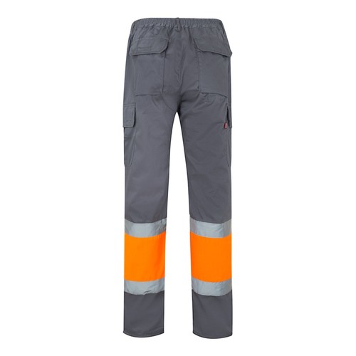 VL ATHENA. Pantalon bicolore en sergé (210g/m²), doublé, multi-poches, en coton (20%) et polyester (80%) - 3