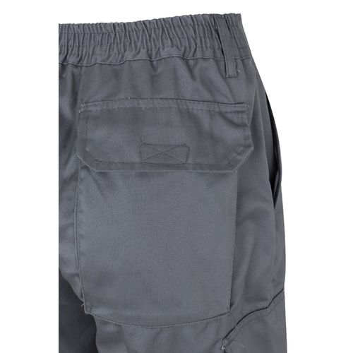 gris/naranja VL ATHENA. Pantalón de sarga bicolor (210 g/m²), forrado, multibolsillos, en algodón (20 %) y poliéster (80 %)