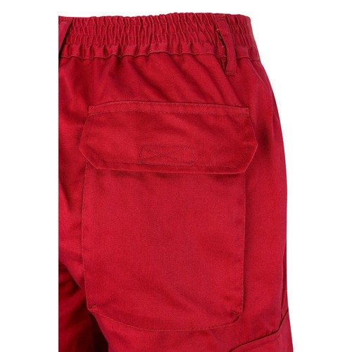 rojo/amarillo VL ATHENA. Pantalón de sarga bicolor (210 g/m²), forrado, multibolsillos, en algodón (20 %) y poliéster (80 %)