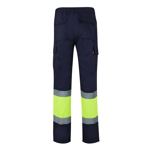 VL POSEIDON. Pantalón de sarga multibolsillos bicolor (210 g/m²), en algodón (20 %) y poliéster (80 %)