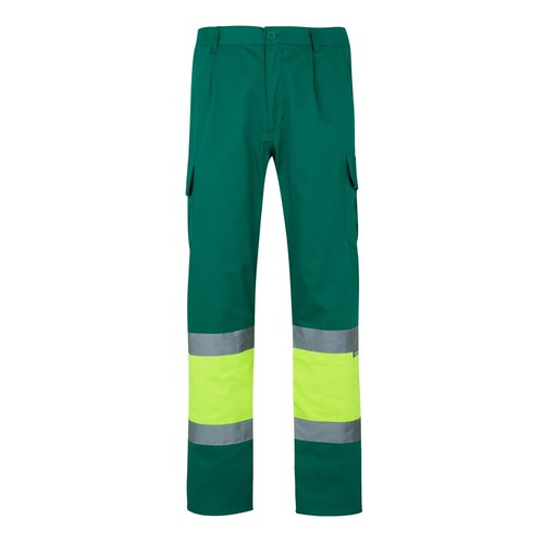VL POSEIDON. Pantalón de sarga multibolsillos bicolor (210 g/m²), en algodón (20 %) y poliéster (80 %)