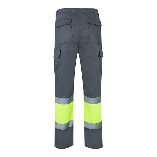 VL POSEIDON. Pantalón de sarga multibolsillos bicolor (210 g/m²), en algodón (20 %) y poliéster (80 %)