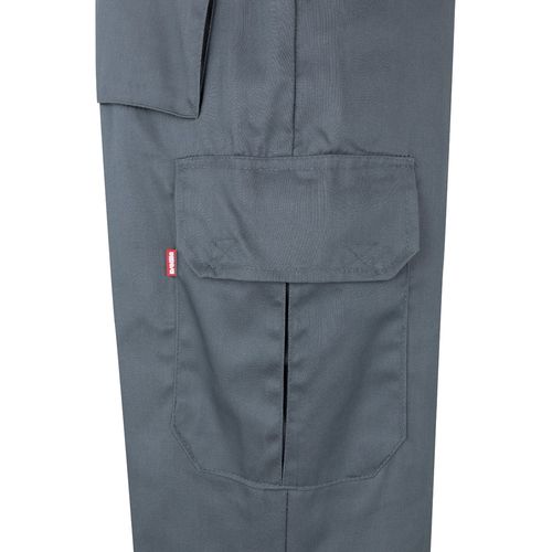 VL POSEIDON. Pantalón de sarga multibolsillos bicolor (210 g/m²), en algodón (20 %) y poliéster (80 %)