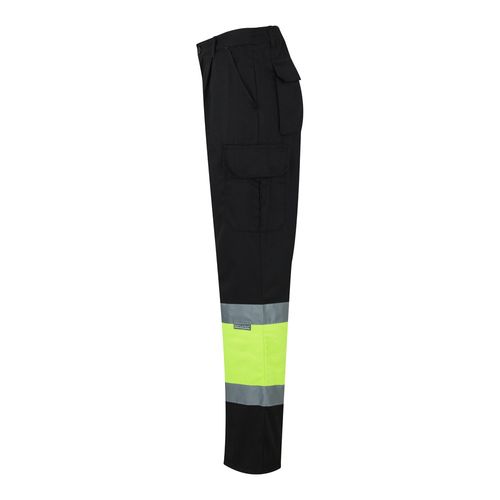VL POSEIDON LARGE. Pantalon bicolore en sergé multipoches (210g/m²), en coton (20%) et polyester (80%) - 4